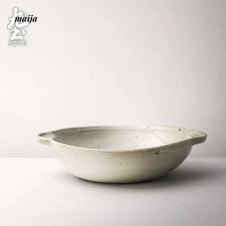 JOTO Six Color Rough Pottery Soup Bowl Handmade Retro Glazed from JOTO
