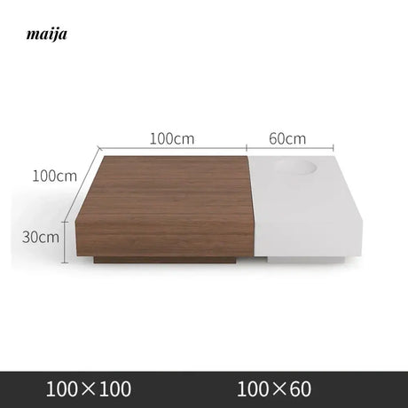 NAVI Walnut Coffee Table from NAVI