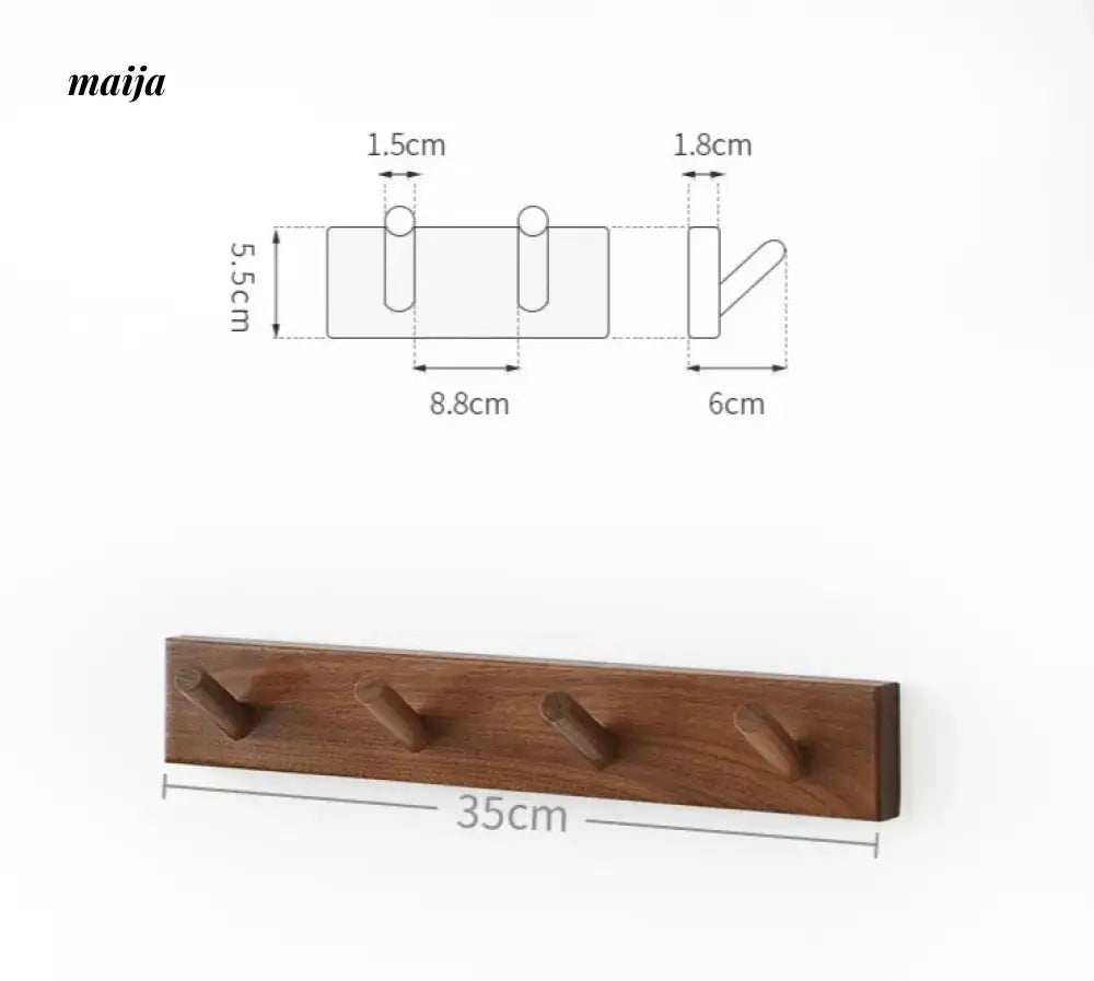 KIMACHI Wooden Load Bearing Coat Hooks from maija