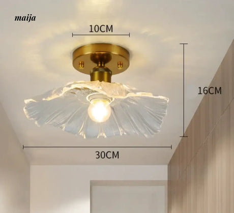 GVG Lotus Leaf Crystal Ceiling Light from GVG