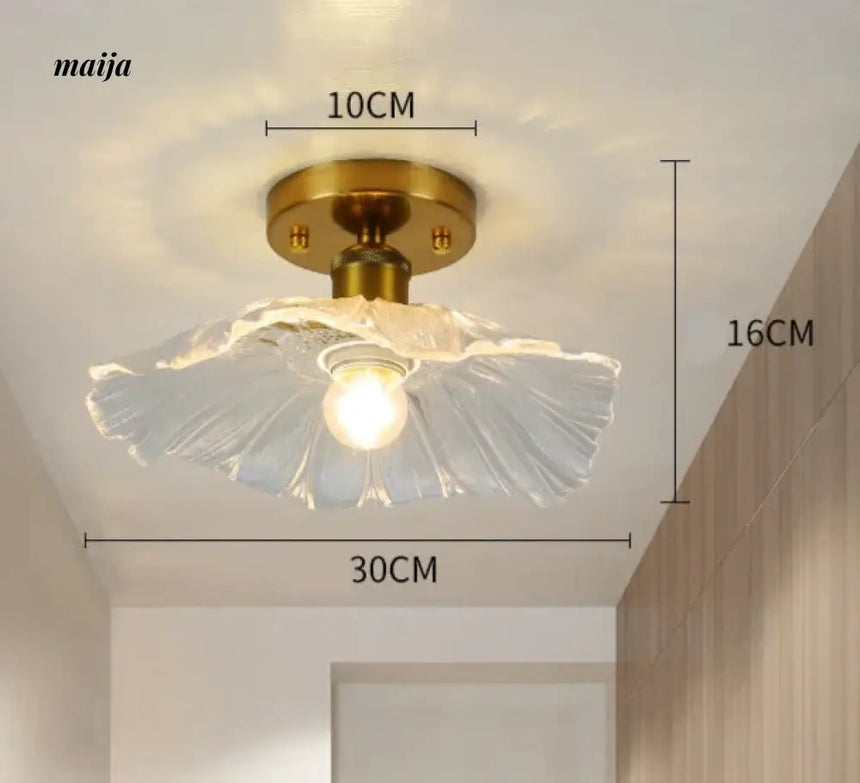 GVG Lotus Leaf Crystal Ceiling Light from GVG