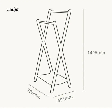 Alvarado Solid Wood Clothing Rack from maija