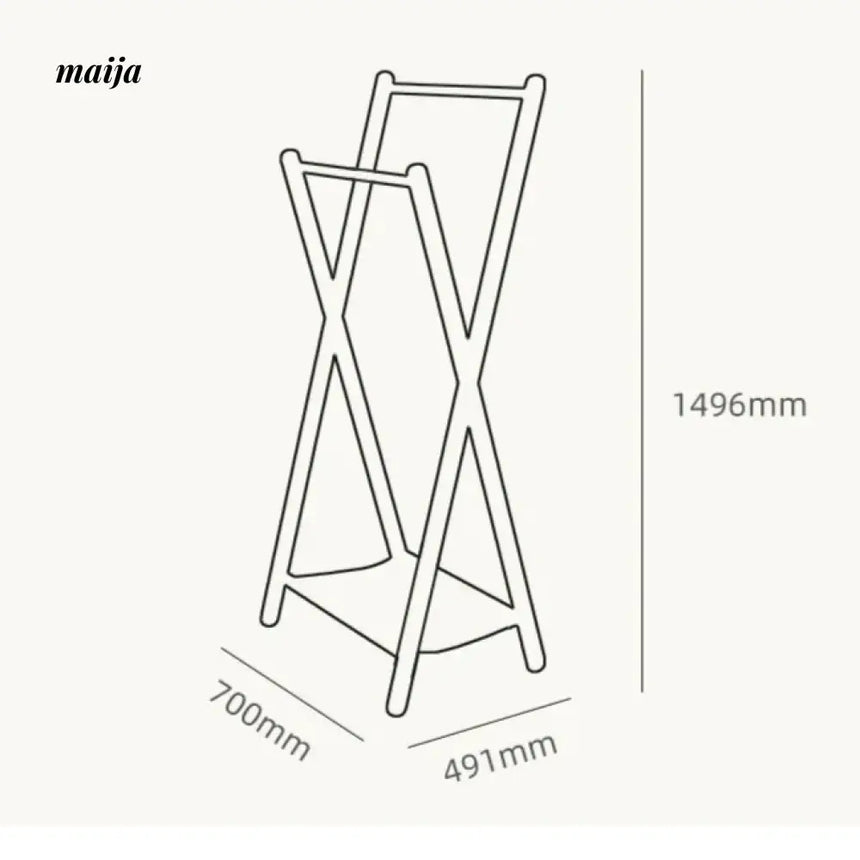 Alvarado Solid Wood Clothing Rack from maija