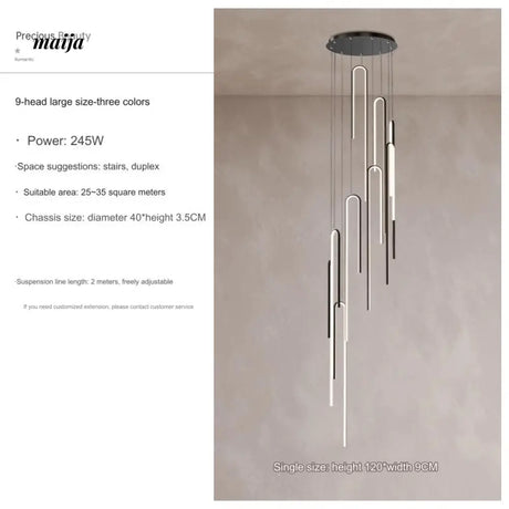 Calais Staircase Chandelier from maija
