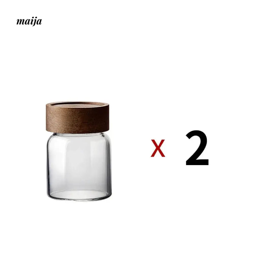 JOTO Eleven Color Glass Storage Tank Solid Wood Lid from MOSE