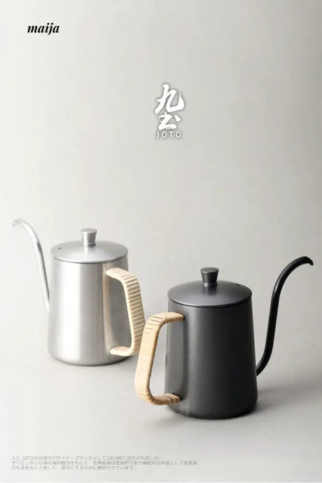 JOTO Rough Pottery Coffee Sharing Pot Wooden Lid from JOTO