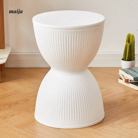 Pastel Hourglass Plastic Stool from Yishengtao