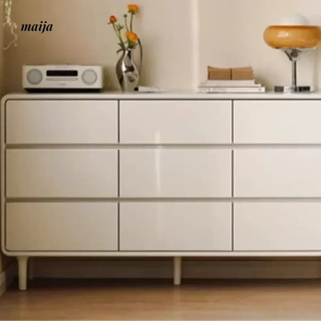 GENJI White Chocolate Bedside Table from GENJI