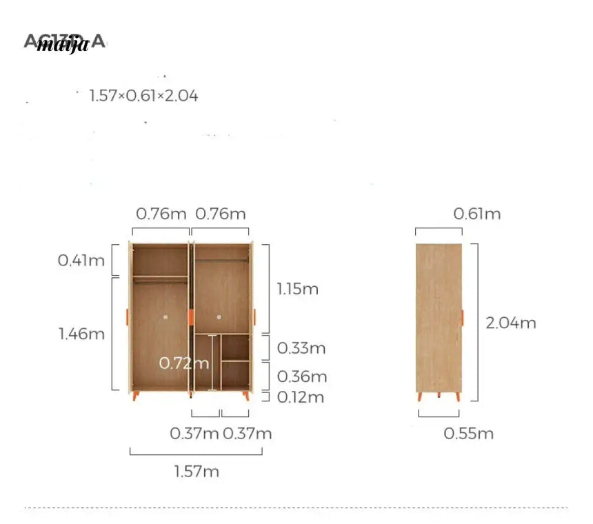 LINSYKIDS Gwen Wooden Wardrobe from LINSY KIDS