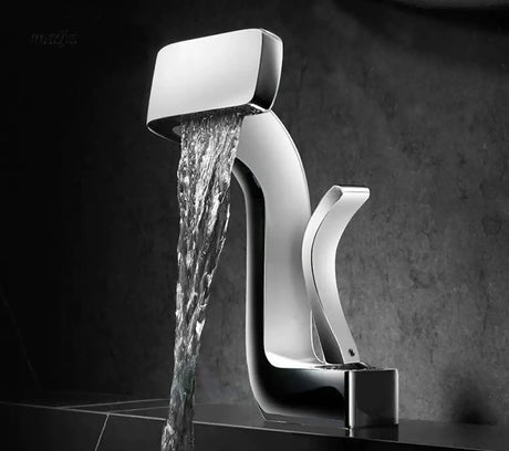 Noble Waterfall Copper Washbasin Faucet from Kaiyashi