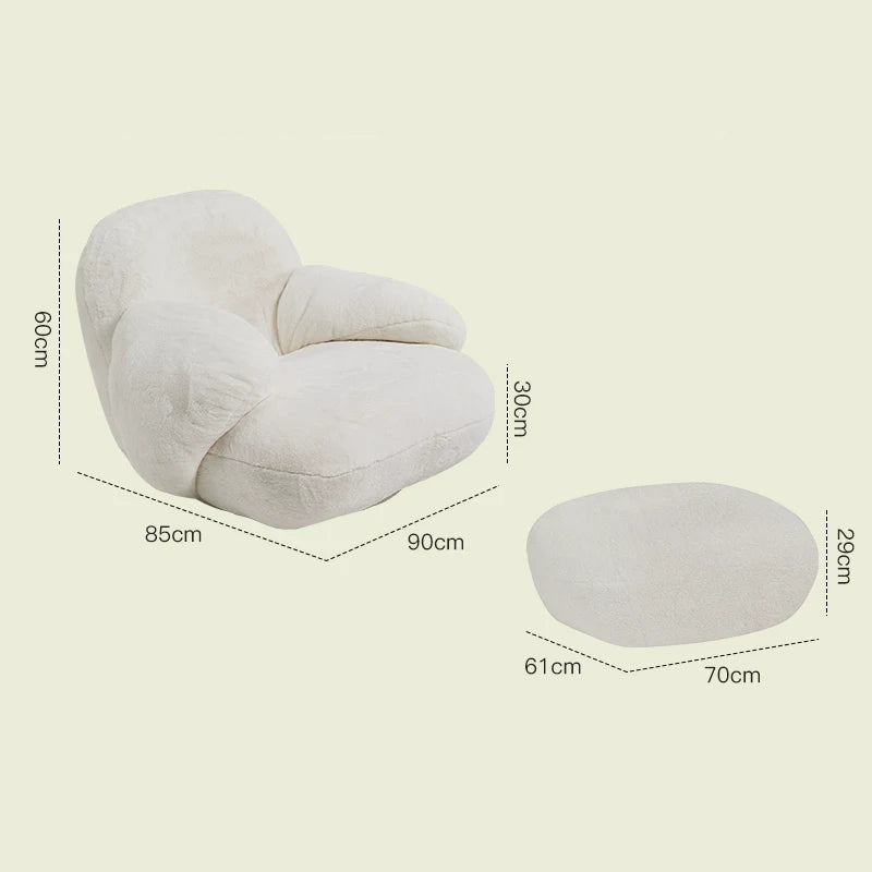 LAZYSPACE Luna Cream Baby Rocker from LAZYSPACE
