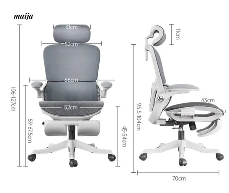 Black and White P53 Computer Chair from Kaiyashi
