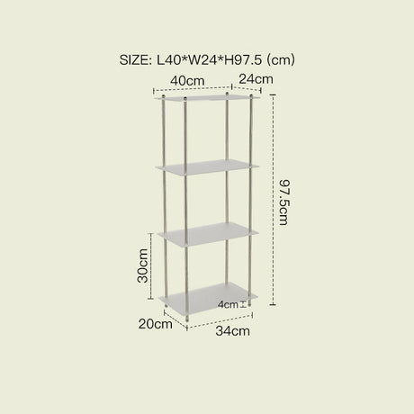 LAZYSPACE Oliver Transparent Display Rack from LAZYSPACE
