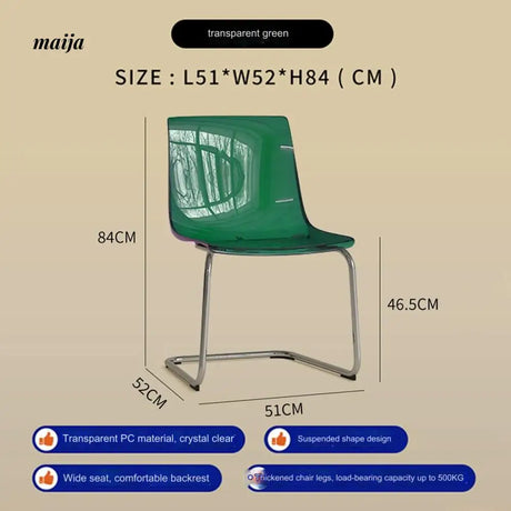 Toas Transparent Acrylic Dining Chair from BENCHAO