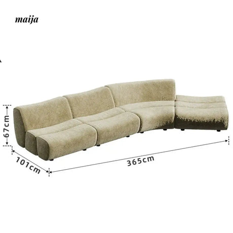 SMALL HIBISCUS Bamboo Modular Sofa from SMALL HIBISCUS