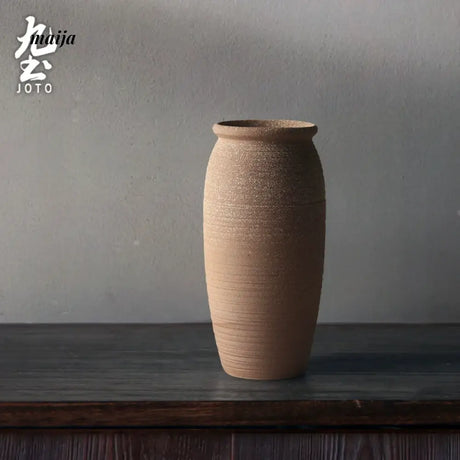 JOTO Handmade Rough Pottery Vase Japanese Flower Ware from JOTO