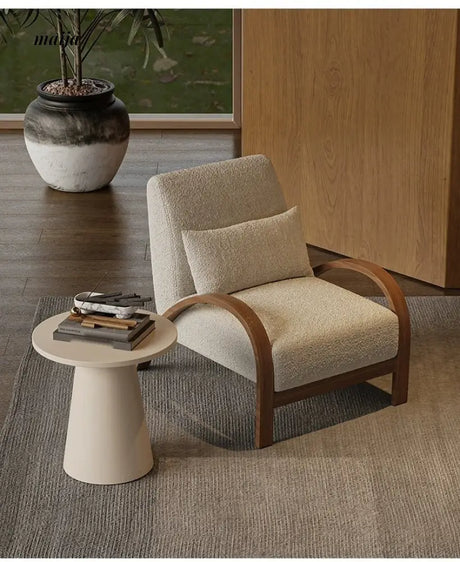 SMALL HIBISCUS Cream Balcony Sofa Chair from SMALL HIBISCUS