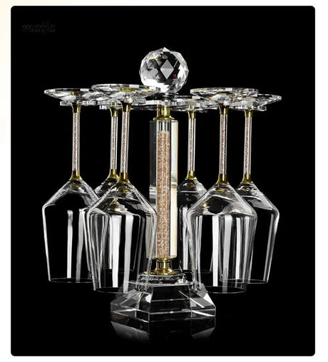Crystal Wine Glass Set with High-end Leather Box from maija