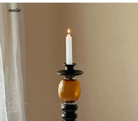 GUIFOU Antique Glass Candle Holder from GUIFOU