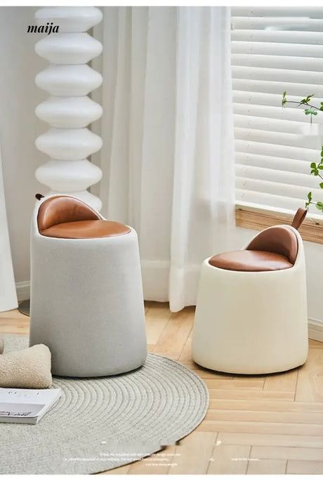 LOWERLEFT Leather Dressing Table Stool from HOBBYTREE