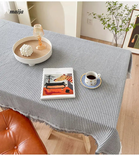 MAN YUE HOME Japanese Rectangular Cotton Coffee Tablecloth from MAN YUE HOME