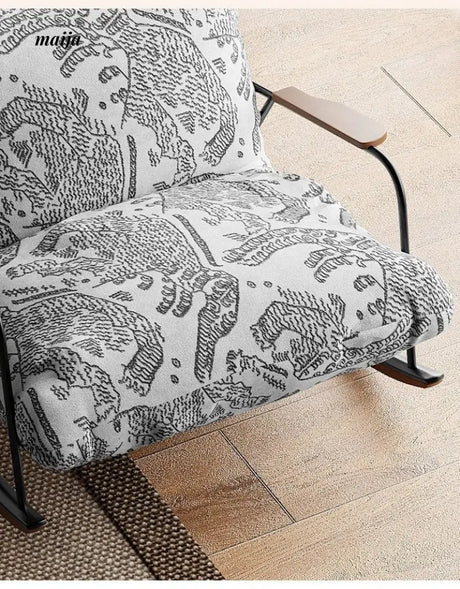 SMALL HIBISCUS Rocking Recliner Chair Retro from SMALL HIBISCUS