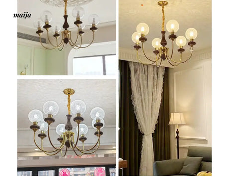 NANCY Retro Ceiling Lamp for Bedroom French American Style from NANCY