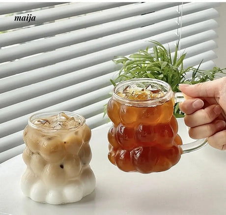 BANKE Grape Glass Latte Milk Drink Water Cup from BANKE
