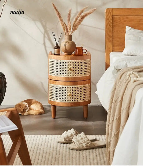 RATTAN CRAFTSMAN Bedside Rattan Cabinet from RATTAN CRAFTSMAN
