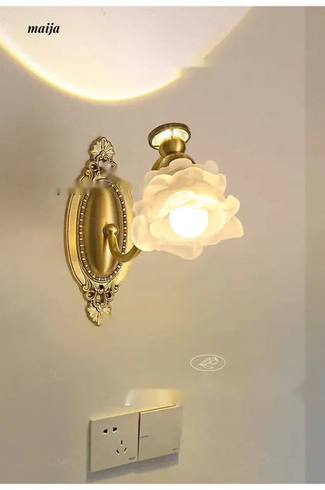 NANCY French Copper Chandelier Bathroom Mirror Light from NANCY
