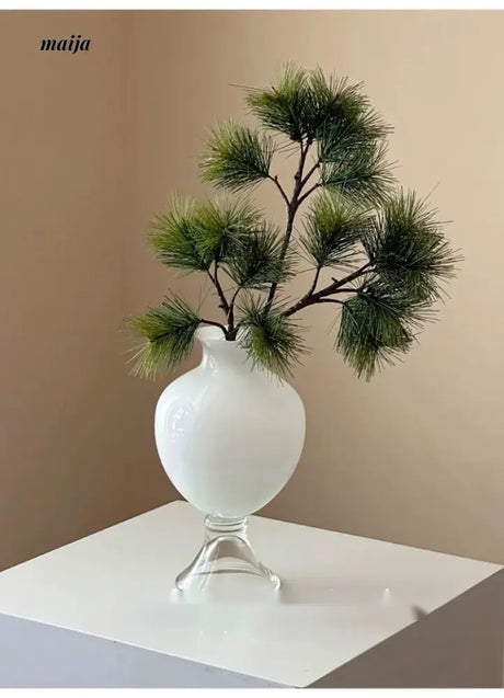 GUIFOU White Glazed Big Belly Vase from GUIFOU