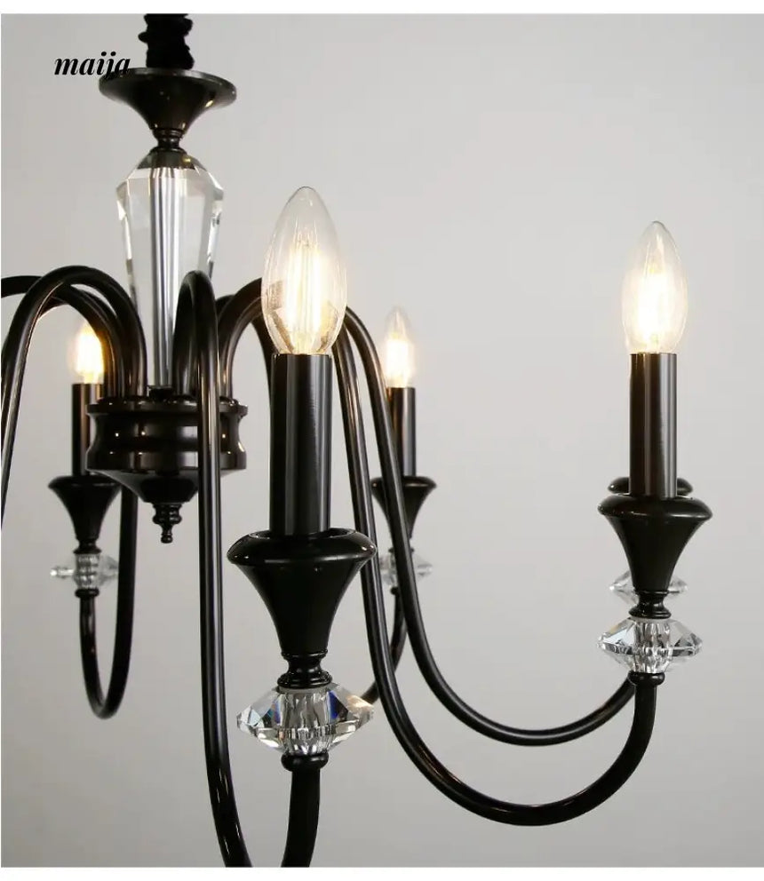 NANCY All-Copper French Retro Crystal Living Room Lamp from NANCY