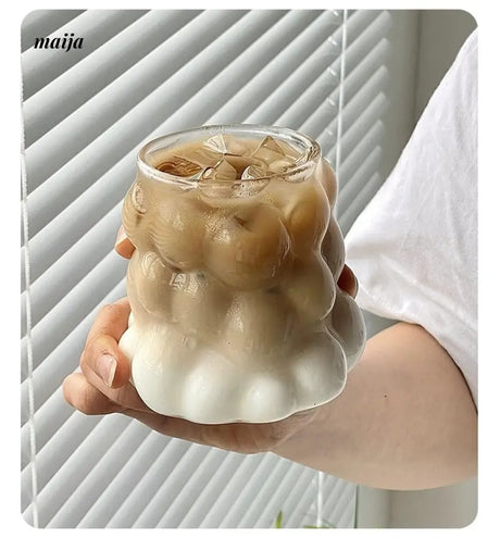 BANKE Grape Glass Latte Milk Drink Water Cup from BANKE