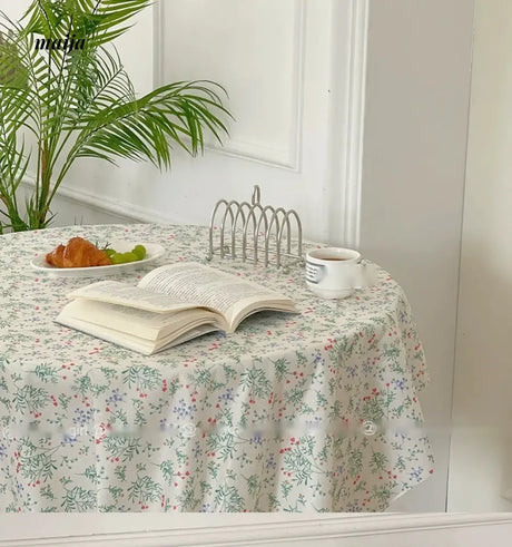 MELONGIRL INS Wind French Broken Flower Table Cloth from MELONGIRL