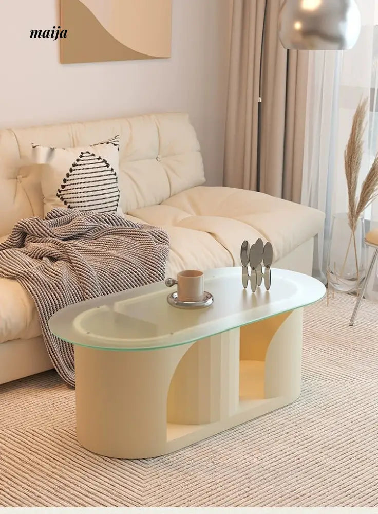 LOWERLEFT Multi-Layer Coffee Cave Table from Lower Left