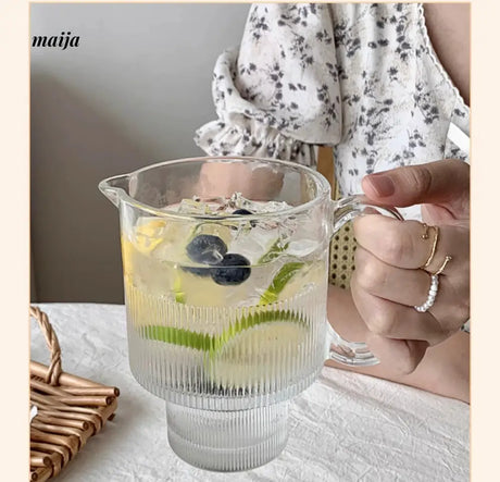 BANKE Large Capacity Fruit Tea Transparent Glass Cup from BANKE
