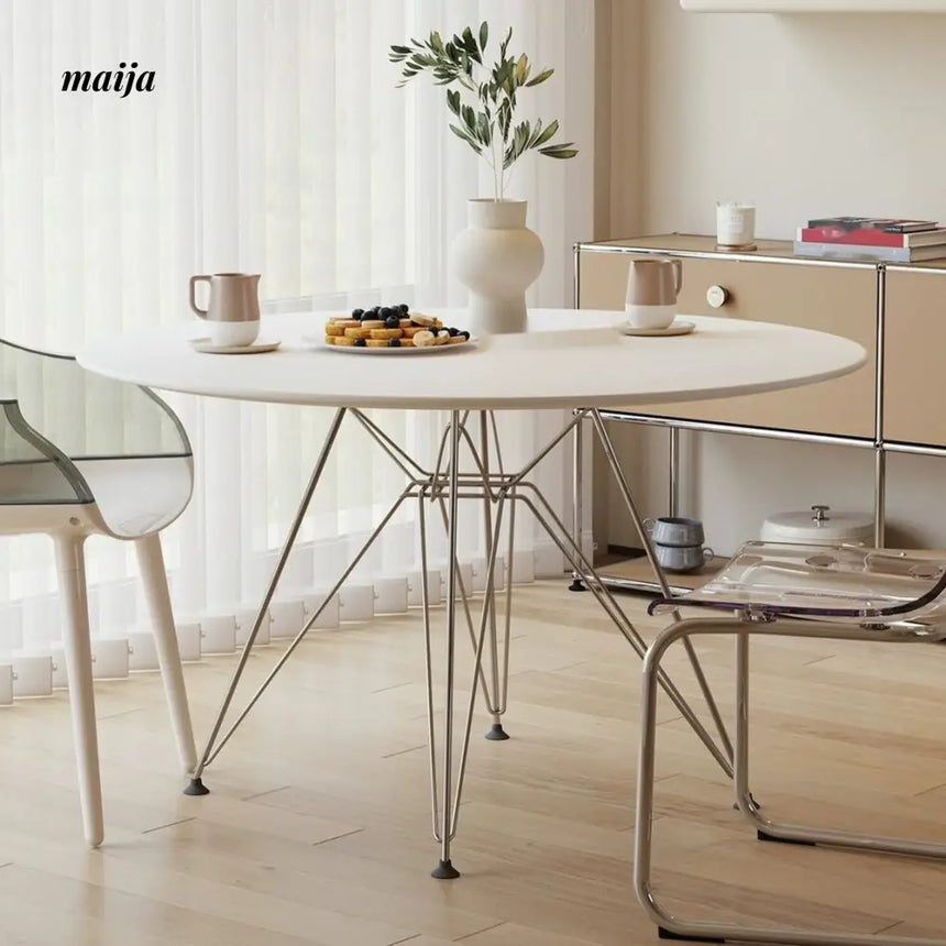 LOWERLEFT White Round Dining Table from HOBBYTREE