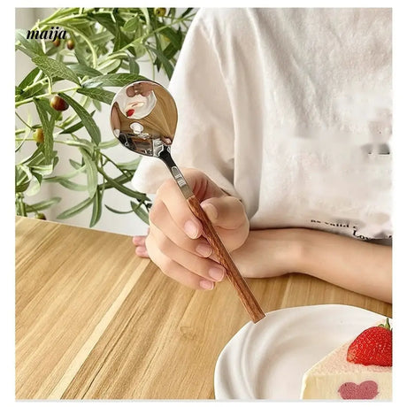 BANKE Stainless Steel Coffee Dessert Spoon Fork Set from BANKE
