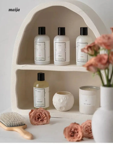 LIVINGPLUS Nordic White Arch Wall Cabinet from LIVINGPLUS
