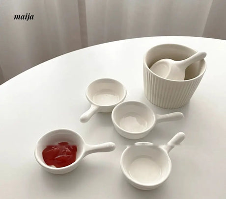 BANKE Ceramics Tomato Sauce Dip Plate from BANKE