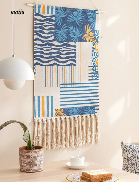 MAN YUE HOME Retro Woven Tapestry for Bedroom Canvas Decor from MAN YUE HOME