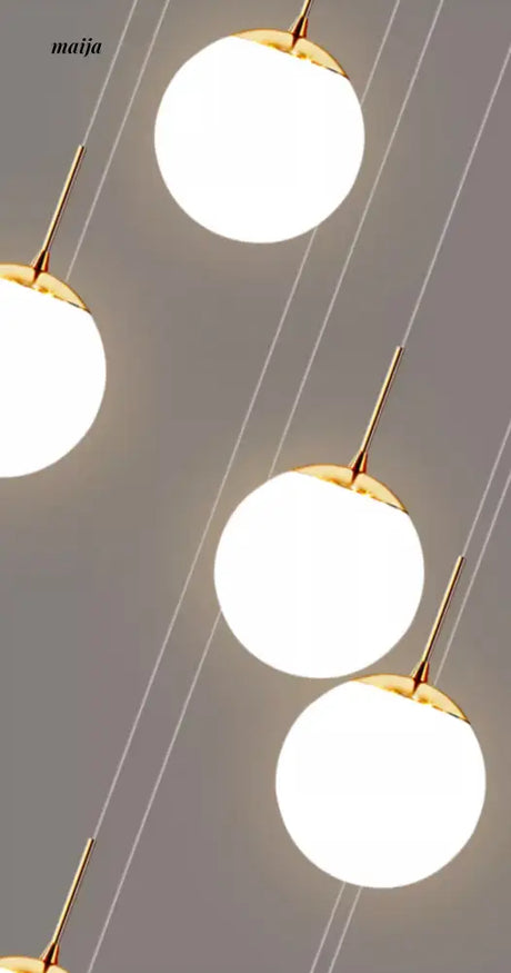 Round Staircase Chandelier from maija