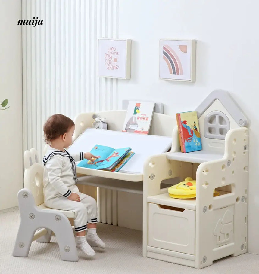 MIGOBEAR Kindergarten Children Learning Desk and Chair MGX-ETZ001 from maija