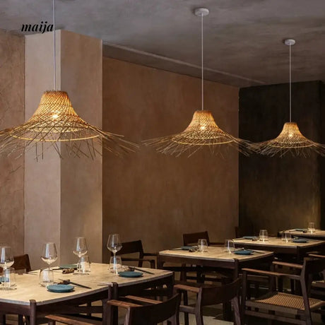ZHONGSHAN Japanese Zen Bamboo Lamp for Restaurants from ZHONGSHAN