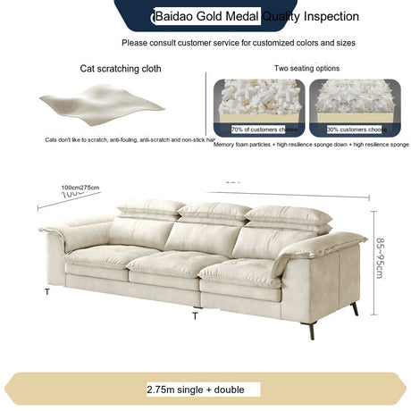 FASATI Jasper Elegant Down-Filled Minimalist Sofa from FASATI