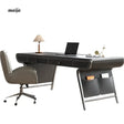 Brentwood Saddle Leather Office Desk from MODENG