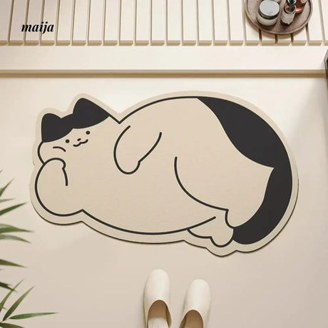 Chubby Cat Bath Mat from maija
