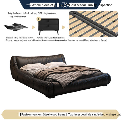 FASATI Alessandro Sleek Leather Bed from FASATI