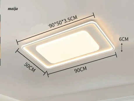 GVG Rectangular with Frame Combined Ceiling Light from Kaiyashi