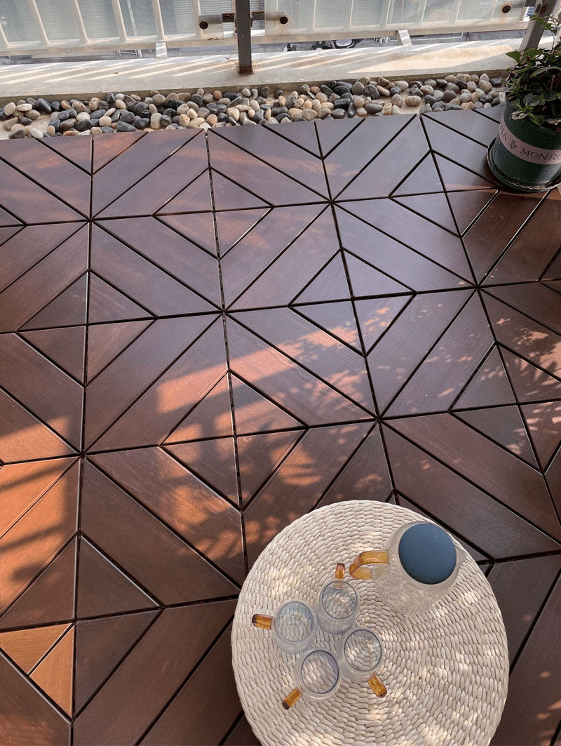 Cherry Wood Outdoor Floor Tiles from maija